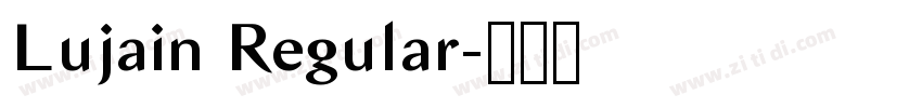 Lujain Regular字体转换 Lujain Regular字体转换